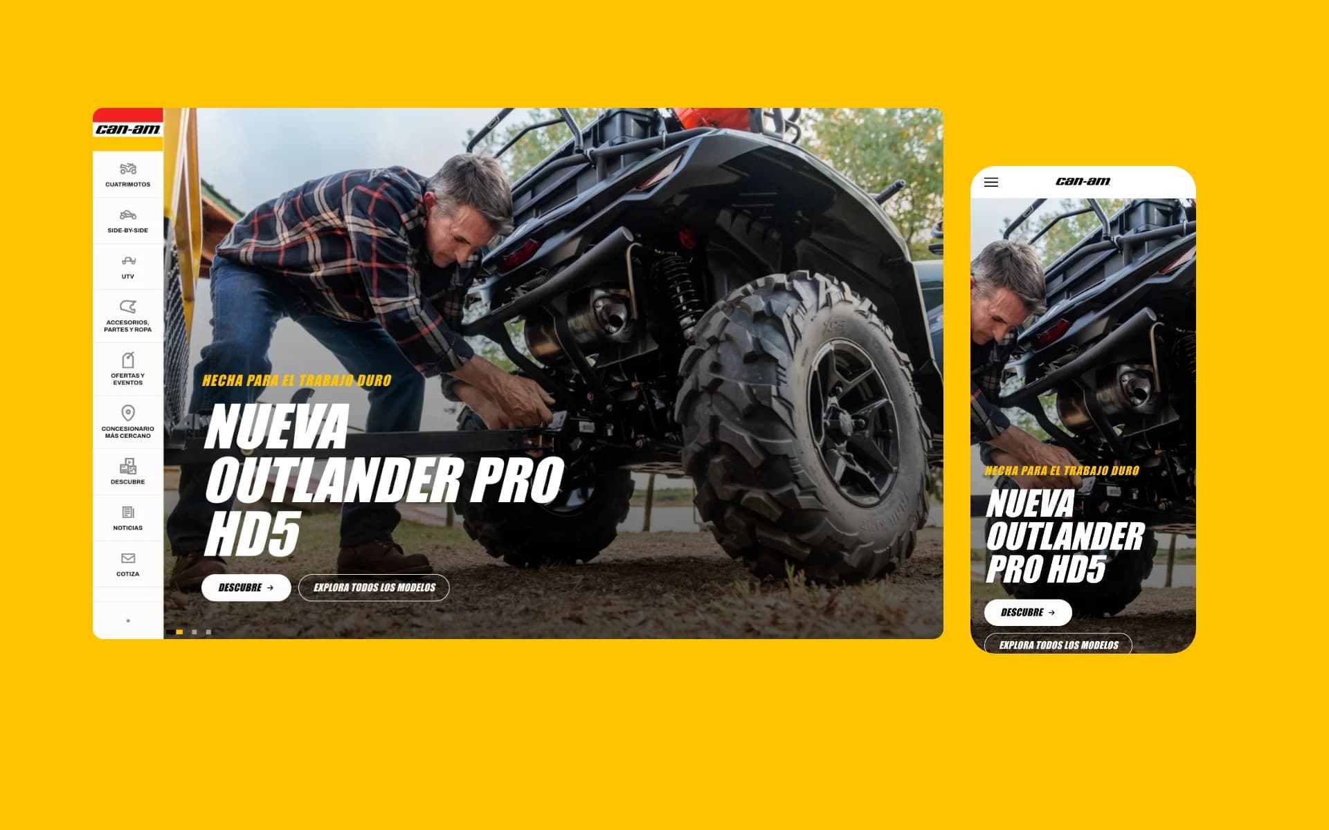 The same page turns from Can-Am into Sea-Doo: one system, two brands