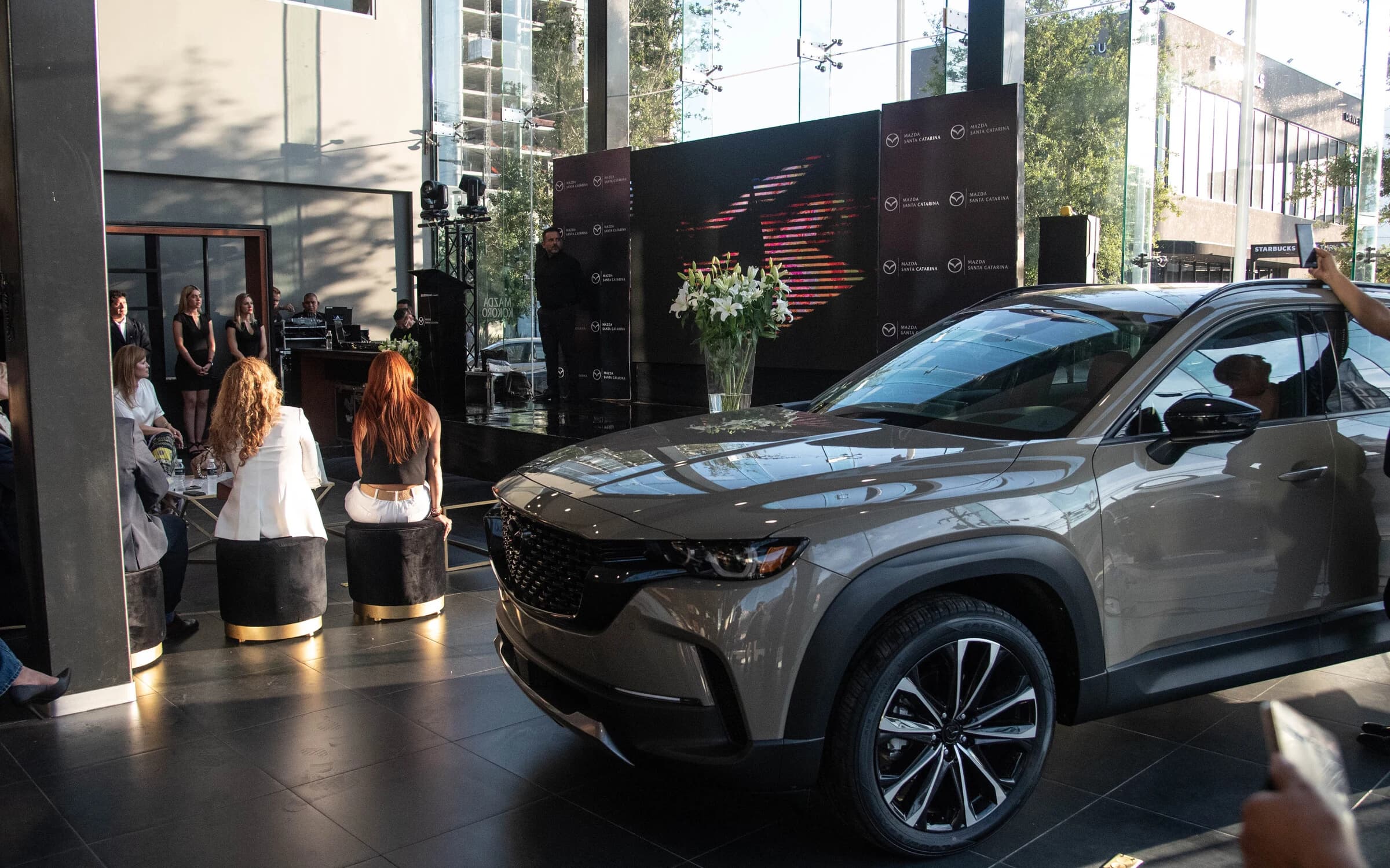 The new CX-50 at the Mazda Santa Catarina opening