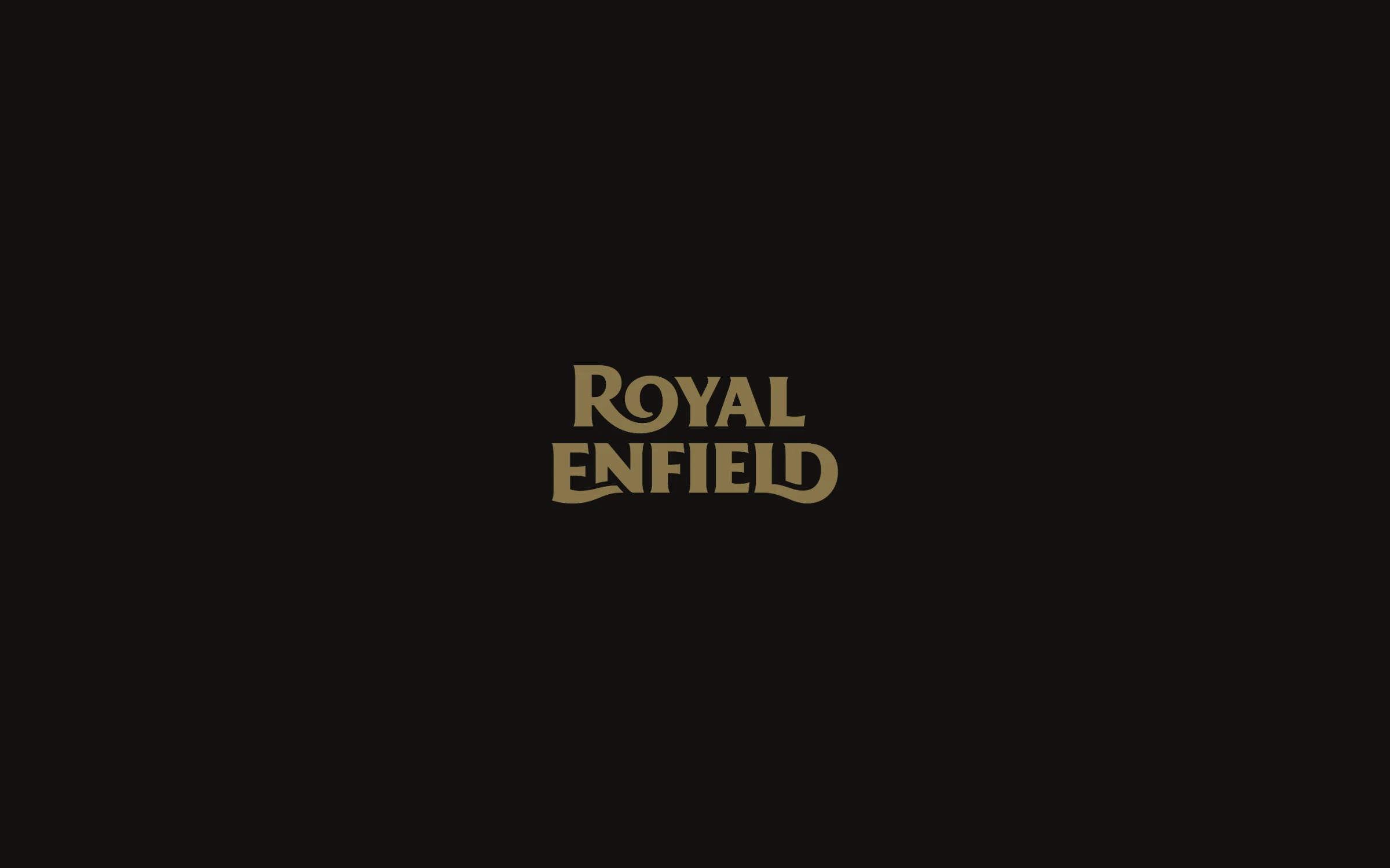 Royal Enfield logo in gold